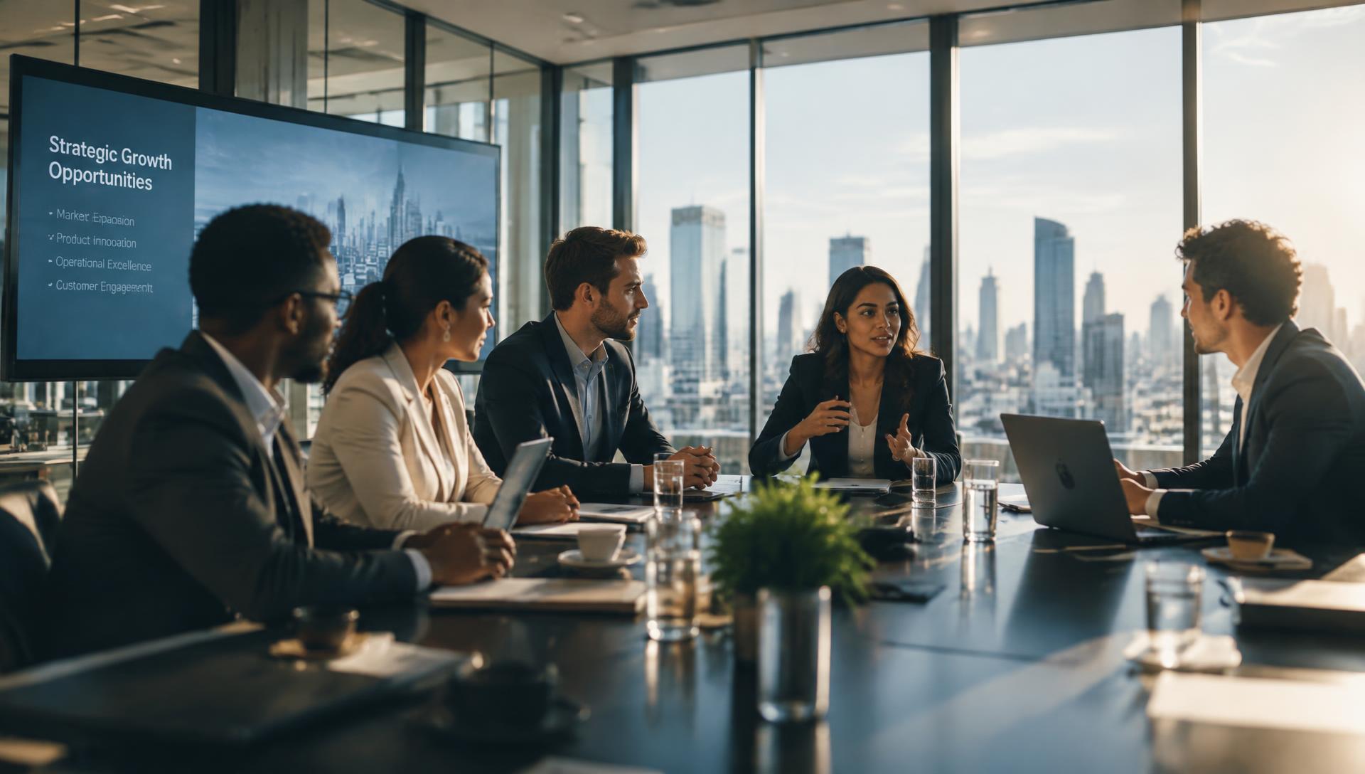 Consulting team in a strategy meeting